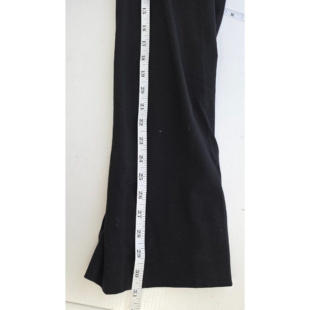 Larry Levine Stretch Size 12 Black Trousers - Picture 3 of 7